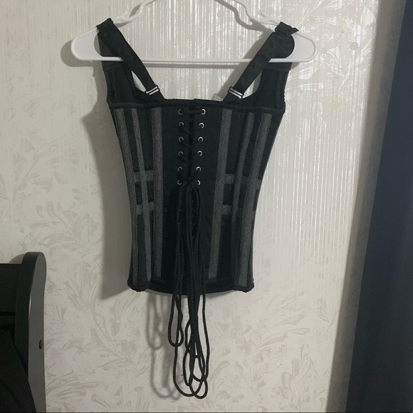 Heavy Red Anatomy of Distinction Epic Noir Steel-Boned Corset - Picture 6 of 14